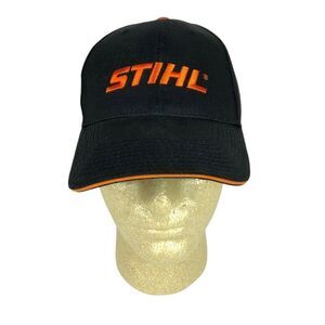 Stihl Outfitters Ball Cap Hat Strapback Adjustable Black Embroidered Saw